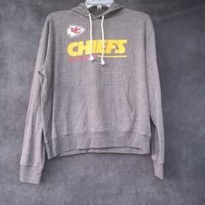 Nike NFL Kansas City Chiefs Gray Hoodie Pullover Sweatshirt Size L Football